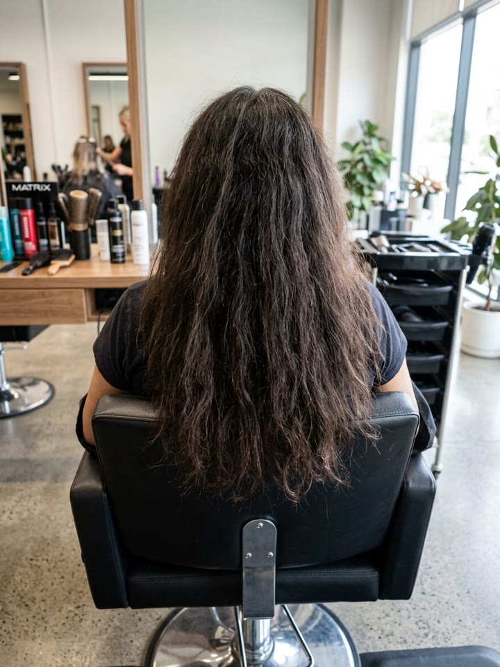 Before Transformation at LivArt Salon Kakkanad